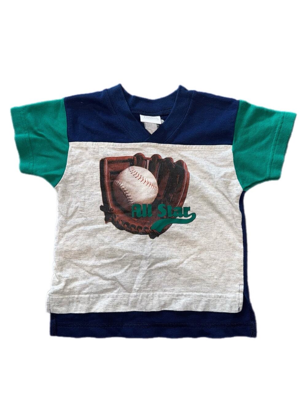 Vintage Carter's Kids "All Star" Baseball Graphic T-Shirt | Colorblock